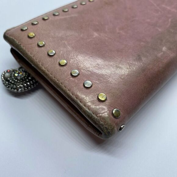 **FLAWS** Authentic Miu Miu by Prada Pink Leather Zip Around Wallet w/ Box - Picture 9 of 11